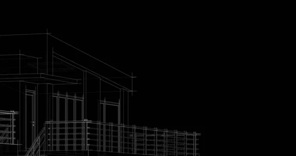 Абстрактный Архитектурный Дизайн Обоев Цифровой Концепт Фон — стоковое фото