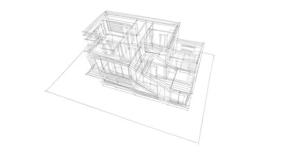 Абстрактный Архитектурный Дизайн Обоев Цифровой Концепт Фон — стоковое фото