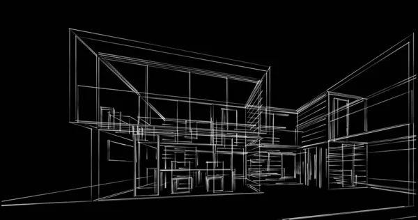 Abstrakcyjny Projekt Tapety Architektonicznej Cyfrowe Tło Koncepcyjne — Zdjęcie stockowe