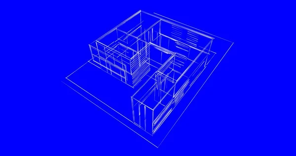 Abstrakcyjny Projekt Tapety Architektonicznej Cyfrowe Tło Koncepcyjne — Zdjęcie stockowe