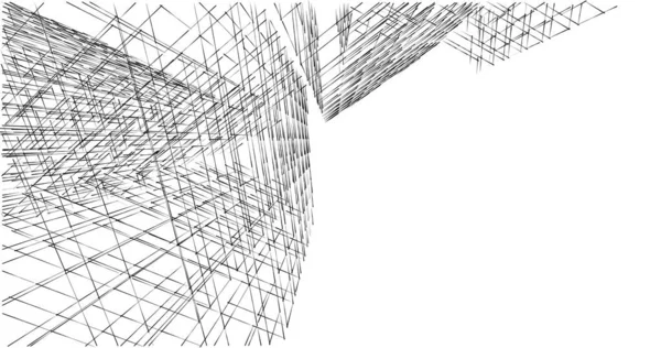 Disegno Astratto Carta Parati Architettonica Sfondo Concetto Digitale — Foto Stock