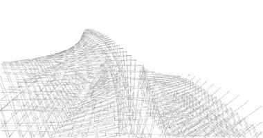 soyut mimari duvar kağıdı tasarımı, dijital konsept arkaplan