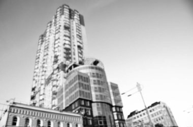 Bulanık şehir. Soyut arkaplan