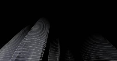 soyut mimari duvar kağıdı tasarımı, dijital konsept arkaplan