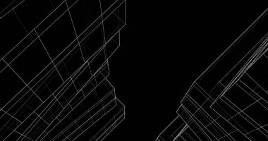 soyut mimari duvar kağıdı tasarımı, dijital konsept arkaplan