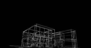 soyut mimari duvar kağıdı tasarımı, dijital konsept arkaplan