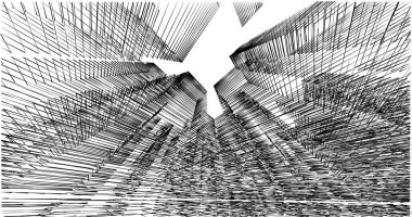 soyut mimari duvar kağıdı tasarımı, dijital konsept arkaplan