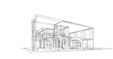 soyut mimari duvar kağıdı tasarımı, dijital konsept arkaplan