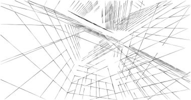 soyut mimari duvar kağıdı tasarımı, dijital konsept arkaplan