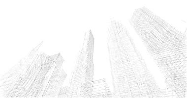 soyut mimari duvar kağıdı tasarımı, dijital konsept arkaplan