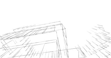 soyut mimari duvar kağıdı tasarımı, dijital konsept arkaplan