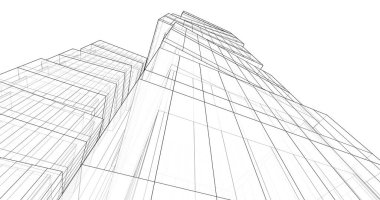 soyut mimari duvar kağıdı tasarımı, dijital konsept arkaplan