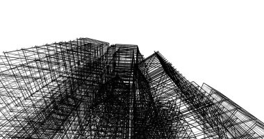 soyut mimari duvar kağıdı tasarımı, dijital konsept arkaplan