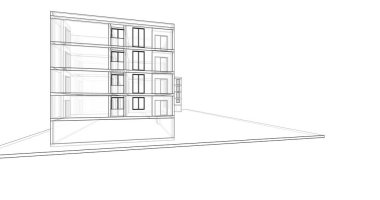 soyut mimari duvar kağıdı tasarımı, dijital konsept arkaplan