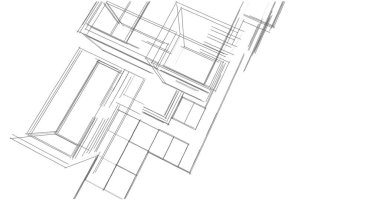 soyut mimari duvar kağıdı tasarımı, dijital konsept arkaplan