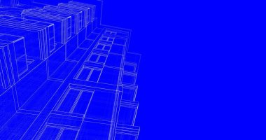 soyut mimari duvar kağıdı tasarımı, dijital konsept arkaplan