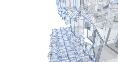 soyut mimari duvar kağıdı tasarımı, dijital konsept arkaplan