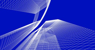 soyut mimari duvar kağıdı tasarımı, dijital konsept arkaplan