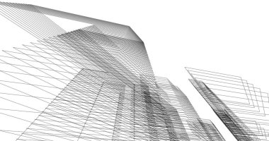 soyut mimari duvar kağıdı tasarımı, dijital konsept arkaplan