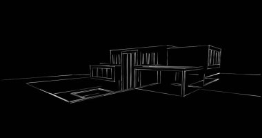 soyut mimari duvar kağıdı tasarımı, dijital konsept arkaplan