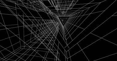 soyut mimari duvar kağıdı tasarımı, dijital konsept arkaplan