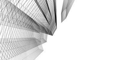 soyut mimari duvar kağıdı tasarımı, dijital konsept arkaplan