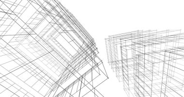 soyut mimari duvar kağıdı tasarımı, dijital konsept arkaplan