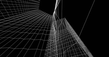 soyut mimari duvar kağıdı tasarımı, dijital konsept arkaplan