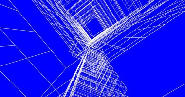 soyut mimari duvar kağıdı tasarımı, dijital konsept arkaplan