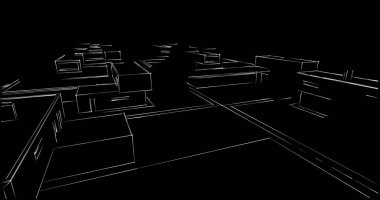 soyut mimari duvar kağıdı tasarımı, dijital konsept arkaplan