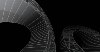 soyut mimari duvar kağıdı tasarımı, dijital konsept arkaplan