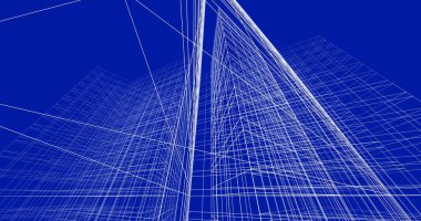 soyut mimari duvar kağıdı tasarımı, dijital konsept arkaplan