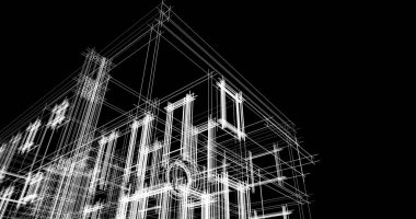 Geometrik mimari binalar tasarımı