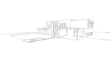 soyut mimari duvar kağıdı tasarımı, dijital konsept arkaplan