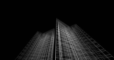 soyut mimari duvar kağıdı tasarımı, dijital konsept arkaplan