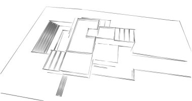 soyut mimari duvar kağıdı tasarımı, dijital konsept arkaplan