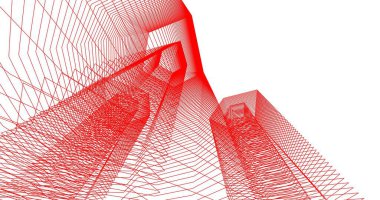 soyut mimari duvar kağıdı tasarımı, dijital konsept arkaplan