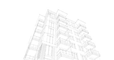 soyut mimari duvar kağıdı tasarımı, dijital konsept arkaplan