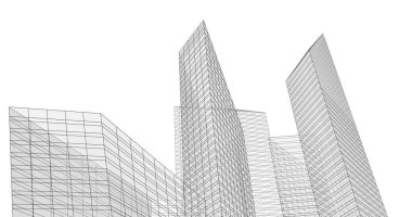 soyut mimari duvar kağıdı tasarımı, dijital konsept arkaplan