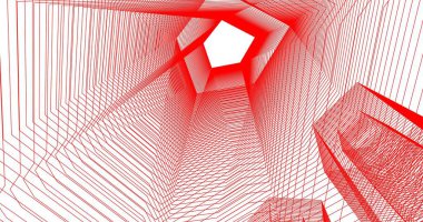 soyut mimari duvar kağıdı tasarımı, dijital konsept arkaplan