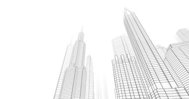 soyut mimari duvar kağıdı tasarımı, dijital konsept arkaplan