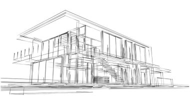 soyut mimari duvar kağıdı tasarımı, dijital konsept arkaplan