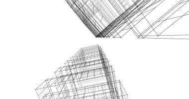 soyut mimari duvar kağıdı tasarımı, dijital konsept arkaplan