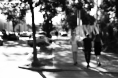 Bulanık şehir manzarası, soyut arkaplan 