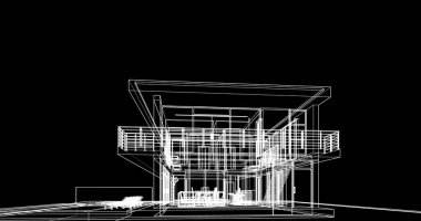 soyut mimari duvar kağıdı tasarımı, dijital konsept arkaplan