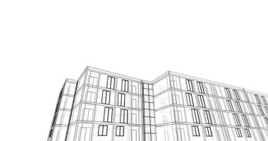 soyut mimari duvar kağıdı tasarımı, dijital konsept arkaplan