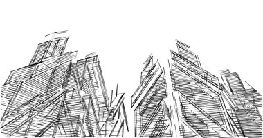 soyut mimari duvar kağıdı tasarımı, dijital konsept arkaplan