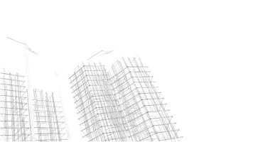 soyut mimari duvar kağıdı tasarımı, dijital konsept arkaplan