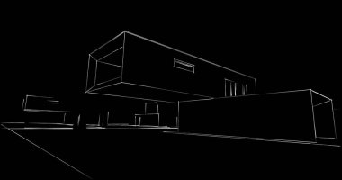 soyut mimari duvar kağıdı tasarımı, dijital konsept arkaplan