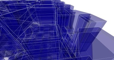 soyut mimari duvar kağıdı tasarımı, dijital konsept arkaplan